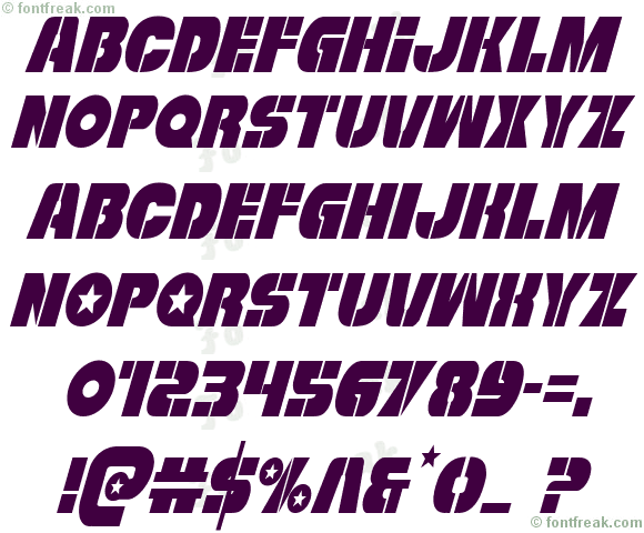 Freedom Fighter Condensed Italic