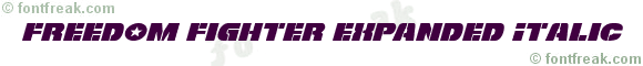 Freedom Fighter Expanded Italic