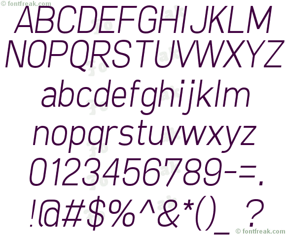 Freeroad Light Italic