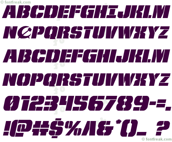 From BOND With Love Expanded Italic