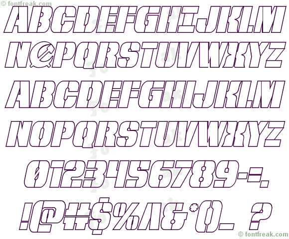 From BOND With Love Outline Italic