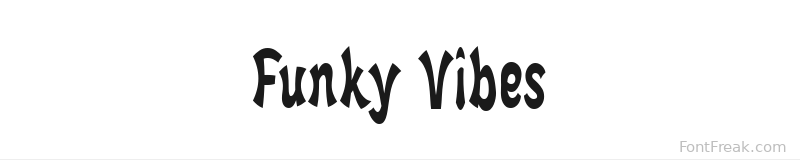 Funky Vibes font preview