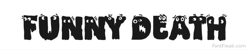 Funny Death font preview