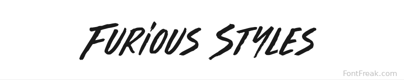 Furious Styles font preview