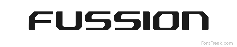 Fussion font preview