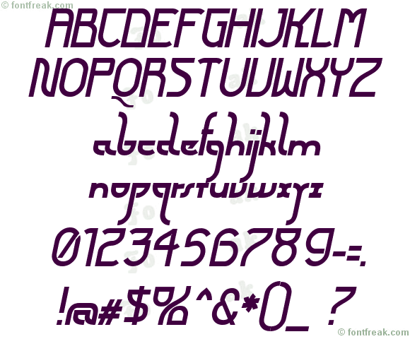 Futurex Arthur Bold Italic