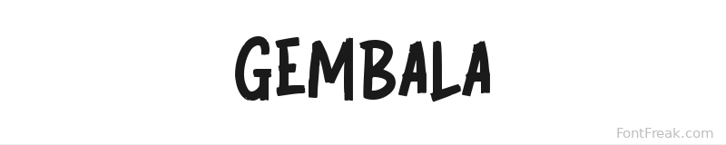 GEMBALA font preview