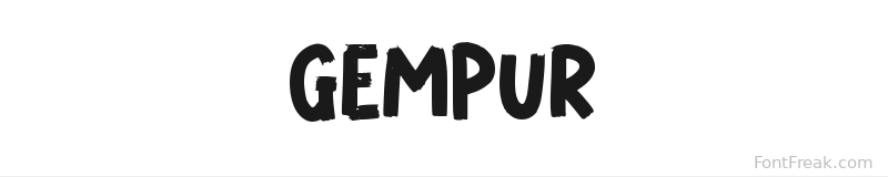 GEMPUR font preview
