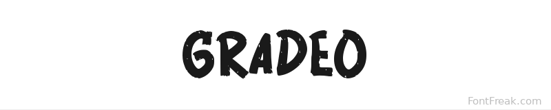 GRADEO font preview