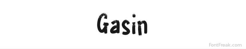 Gasin font preview