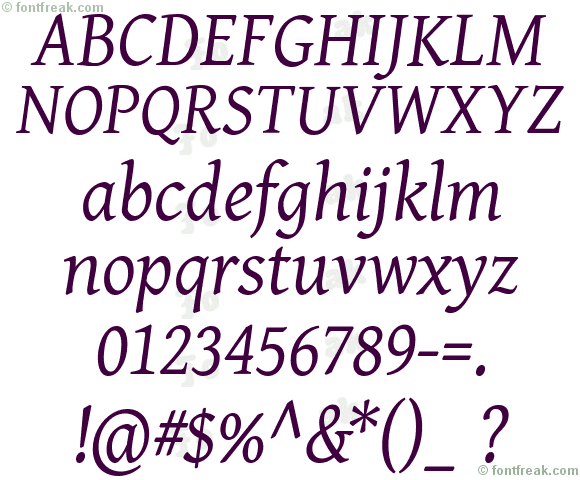 Gentium Italic