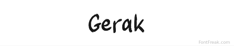 Gerak font preview