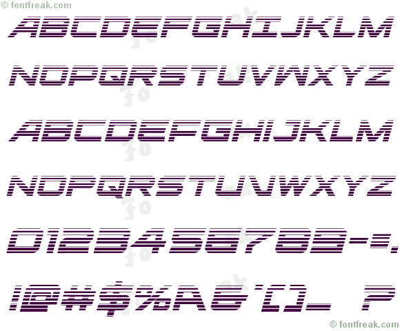 Ghost Clan Gradient Italic