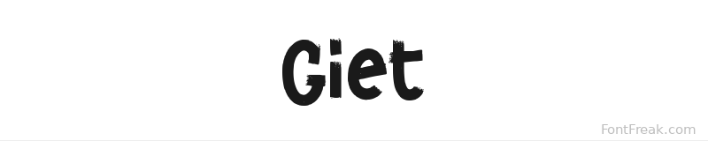 Giet font preview