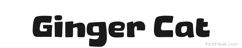 Ginger Cat font preview