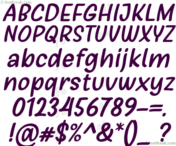 Girls Marks Italic