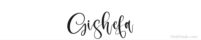 Gishefa font preview