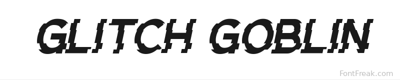 Glitch Goblin font preview