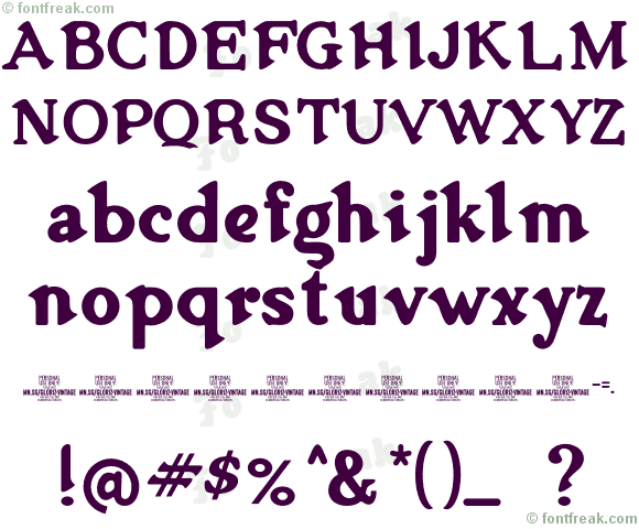 Gloriz Vintage PERSONAL USE Regular