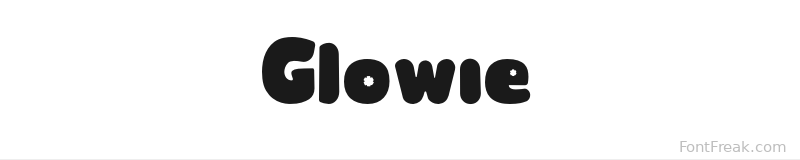 Glowie font preview
