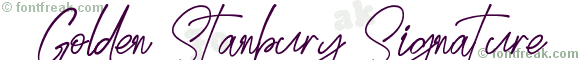 Golden Stanbury Signature