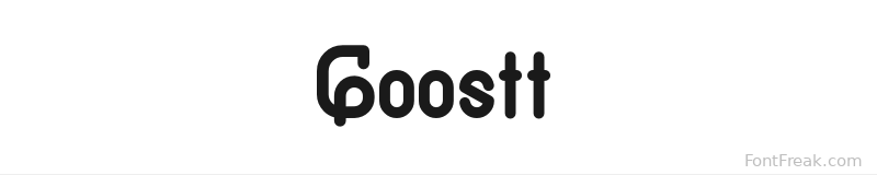 Goostt font preview