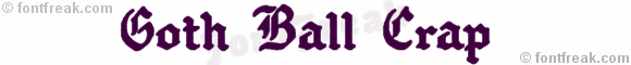 Goth Ball Crap