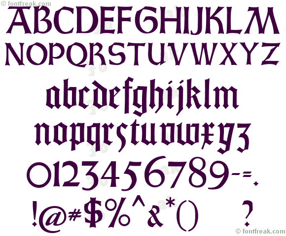 GotischWeissUNZ1A-Italic