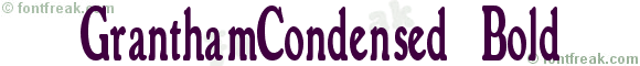 GranthamCondensed Bold