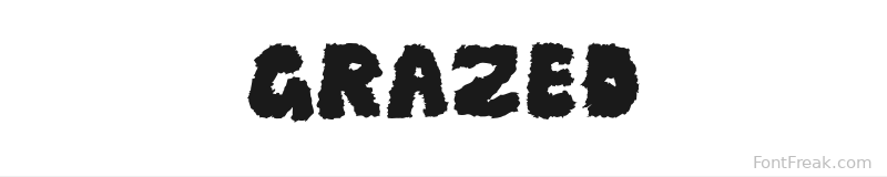 Grazed font preview