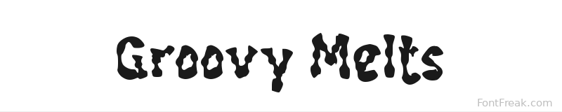 Groovy Melts font preview