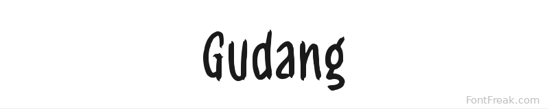 Gudang font preview