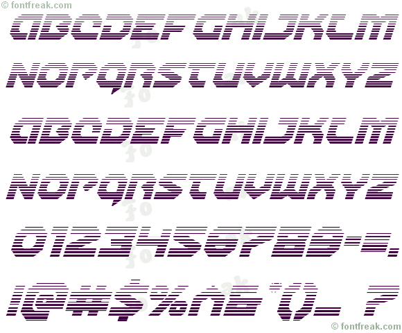 Gunner Storm Gradient Italic