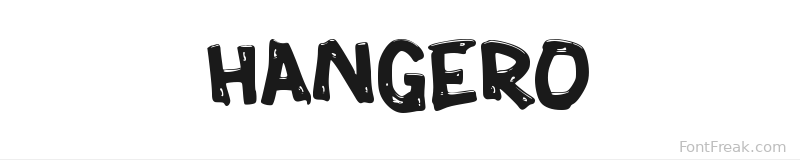 HANGERO font preview