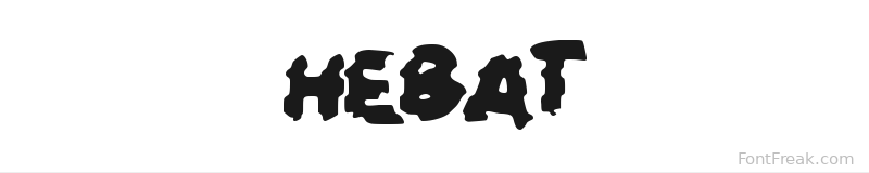 HEBAT font preview