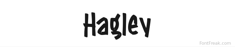 Hagley font preview