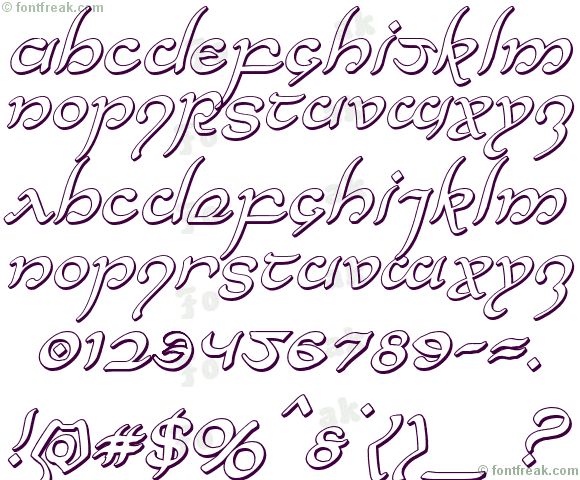 Half-Elven 3D Italic