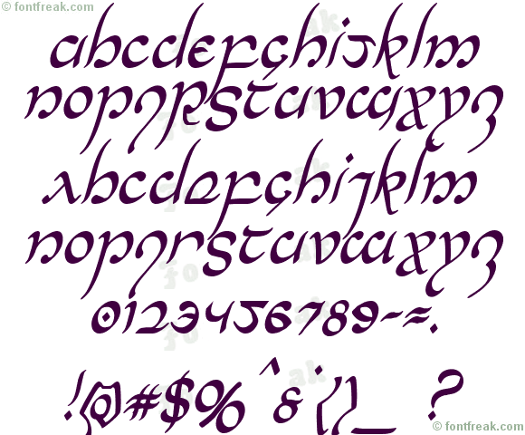 Half-Elven Condensed Italic