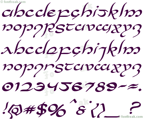 Half-Elven Expanded Italic