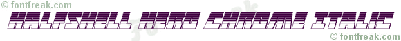 Halfshell Hero Chrome Italic