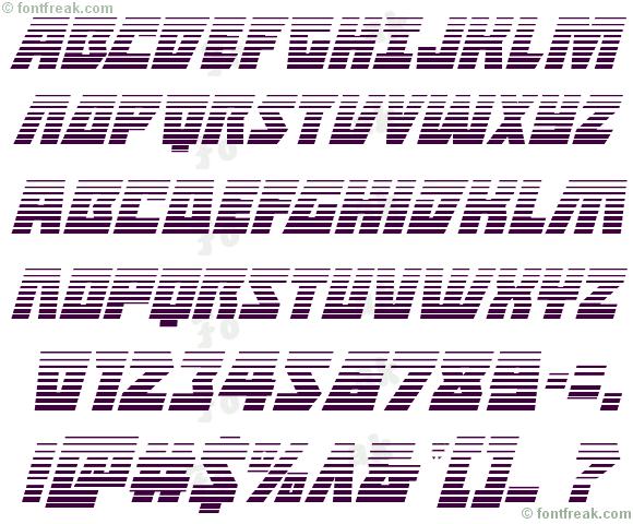 Halfshell Hero Gradient Italic