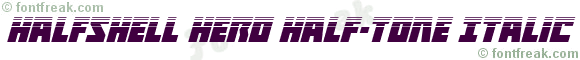 Halfshell Hero Half-Tone Italic