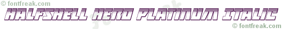 Halfshell Hero Platinum Italic
