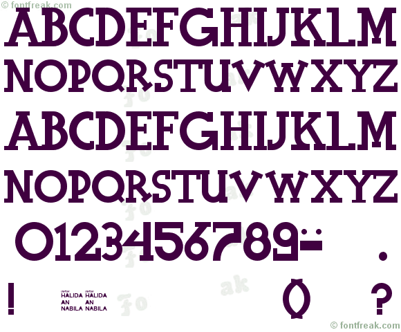 Halidians Blockserif