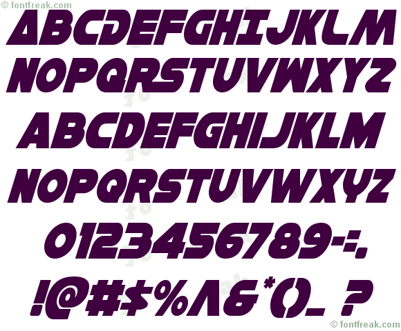 Han Solo Condensed Italic