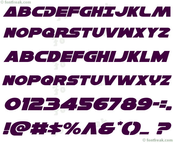 Han Solo Expanded Italic