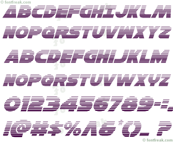 Han Solo Gradient Italic