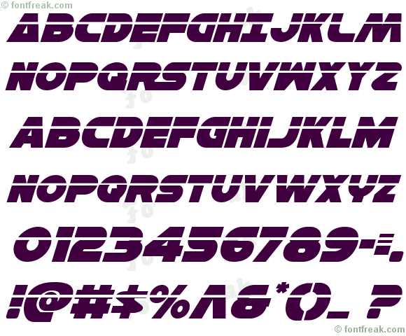 Han Solo Laser Italic