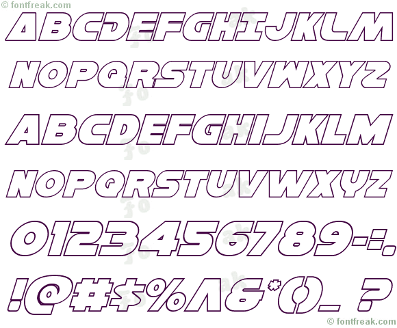 Han Solo Outline Italic