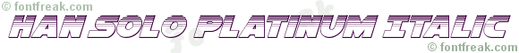 Han Solo Platinum Italic